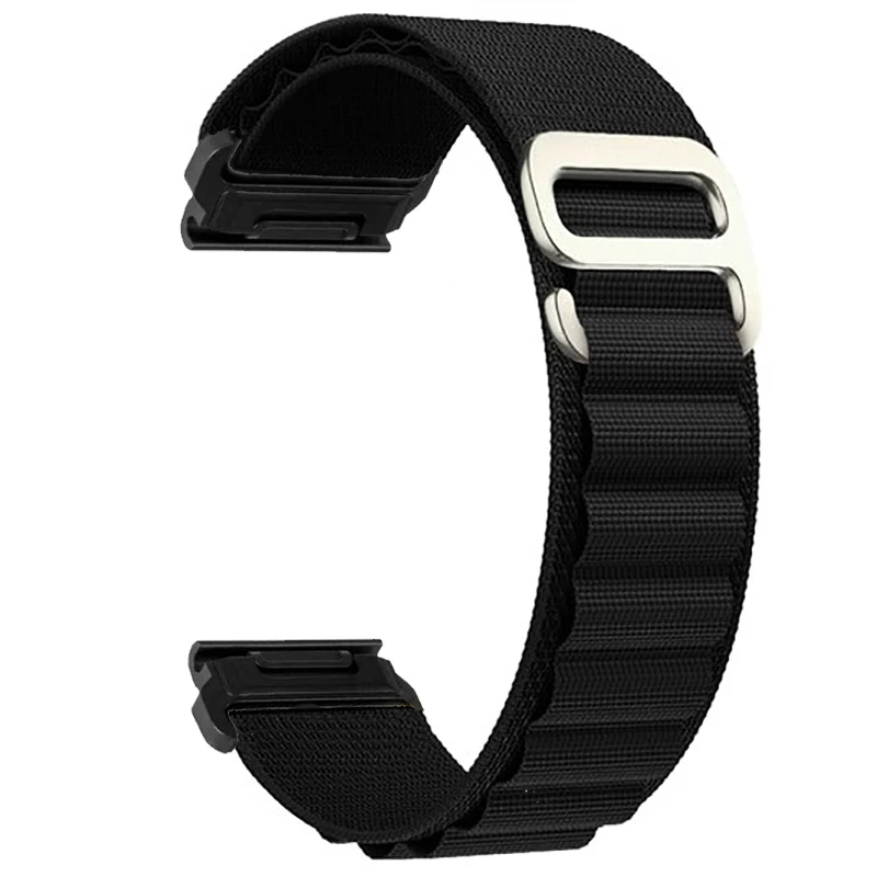 Quickfit 20 22 26 mm Alpine Loop Strap For Garmin Watch Fenix 5 6 6S 7 Pro 7S 7X 8 AMOLED 43 47 51 Enduro 2 3 Approach S70 Band