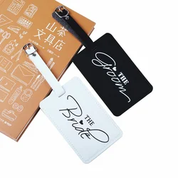Bride groom Luggage Tag Honeymoon travel Wedding engagement Anniversary Bachelorette hen Party bridal shower bride to be gift