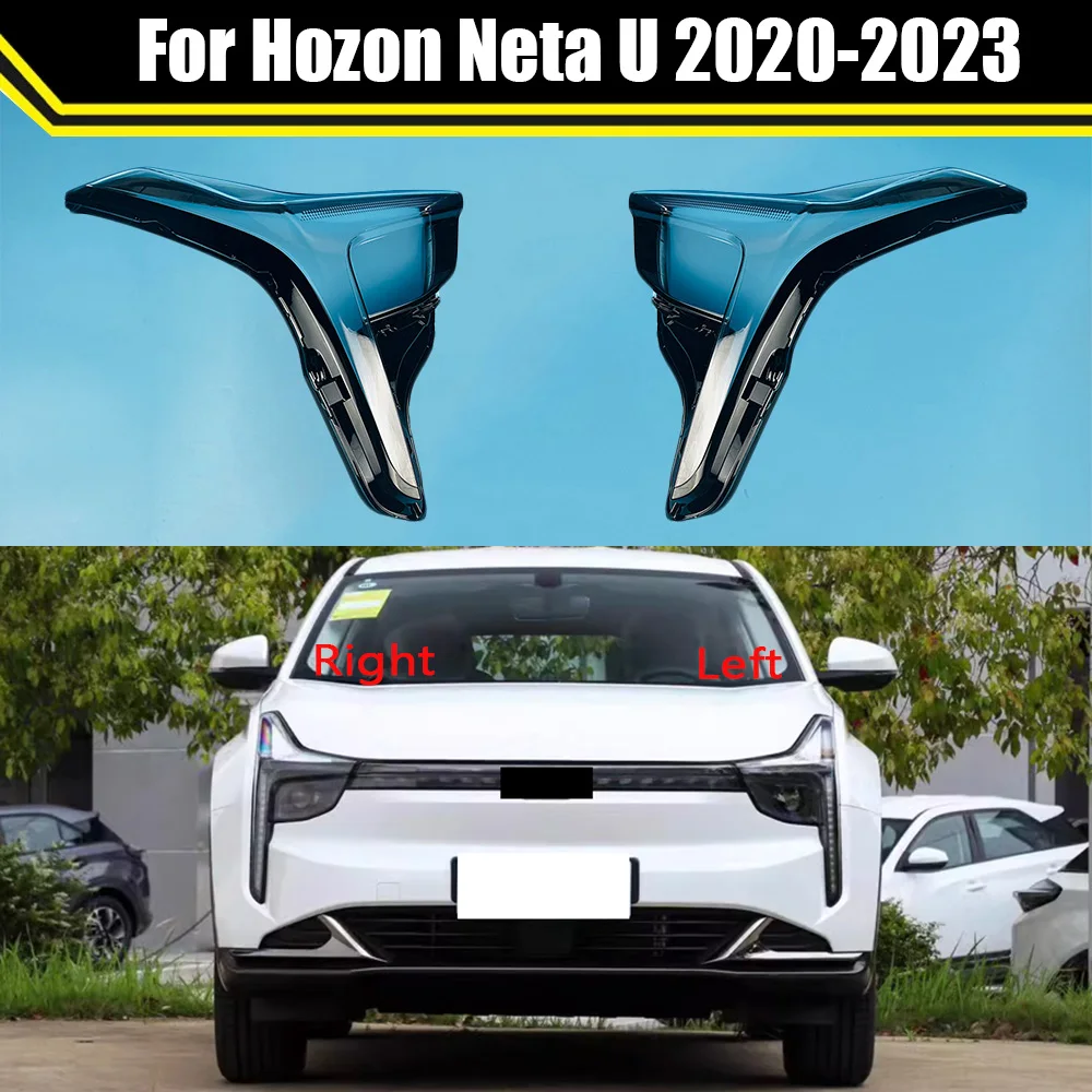 

Front Car Headlight Cover For Hozon Neta U 2020-2023 Auto Headlamp Lampshade Lampcover Head Lamp light Covers Glass Lens Shell