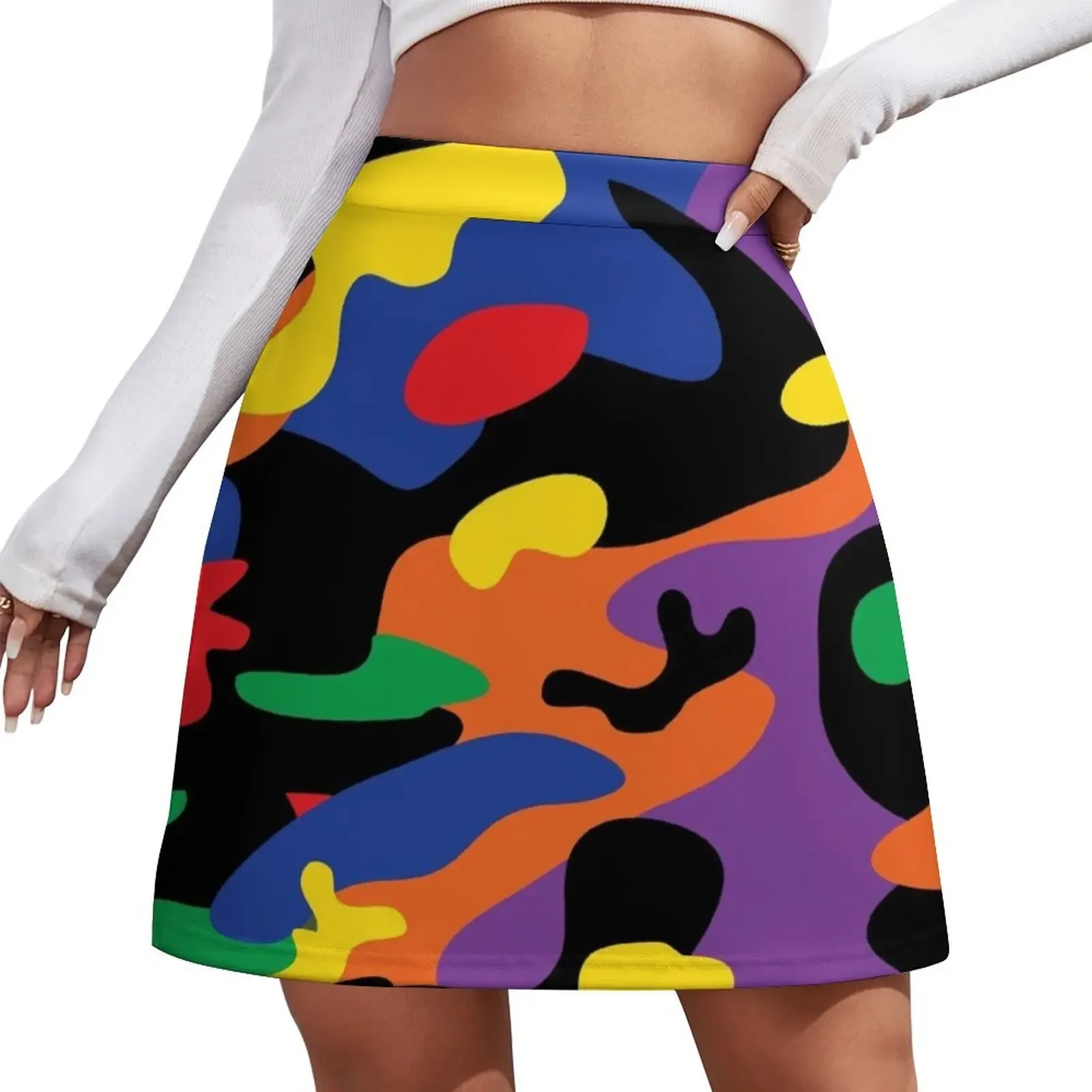 

LGBT Camouflage Rainbow Colors Mini Skirt korean style clothes novelty in clothes Clothing outfit korean style Mini Skirt
