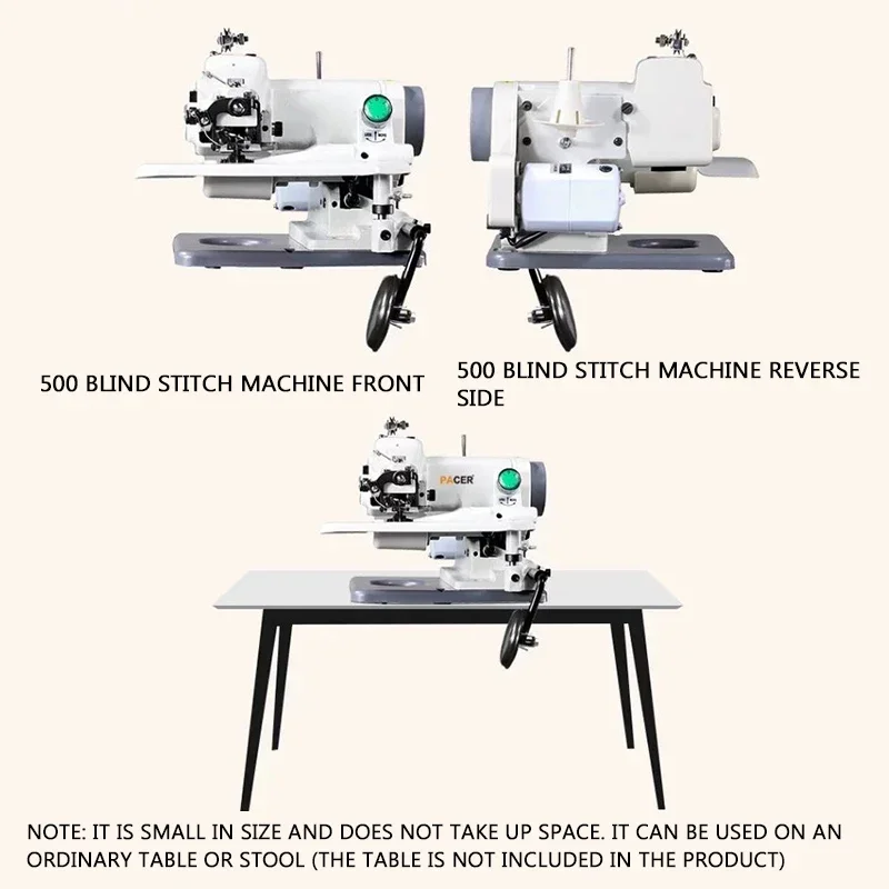 

PC-500 Household Blind Sewing Machine Tabletop Hemming and Prying Feet Blind Sewing Machine for Clothing Trousers Hemming Feet