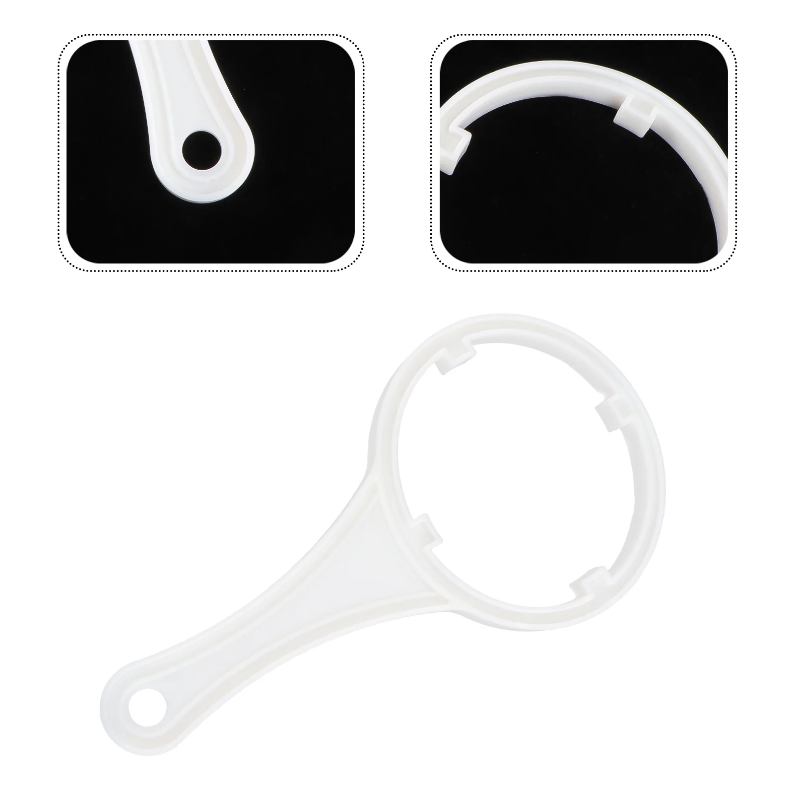 

1pc Plastic 10 Inch Filter Housing Wrench Spanner for Water Purifier (White) Filter Wrench RO Wrench RO Wrench for Water