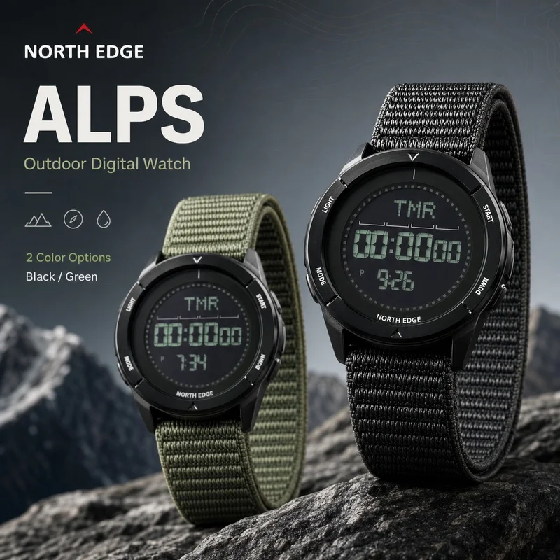 new-north-edge-メンズデジタルスポーツウォッチ-alps-カーボンファイバー-耐衝撃-ミリタリーウォッチ-アウトドア-コンパス-防水-50m