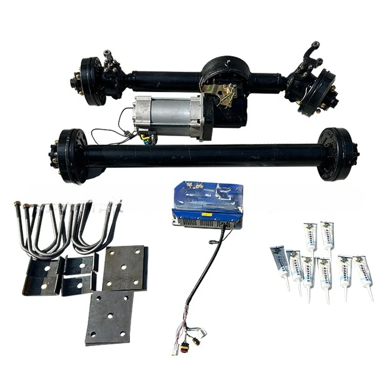 Modified dual-power dual-wheel drive rear axle Motorcycle assisted electric tricycle accessories