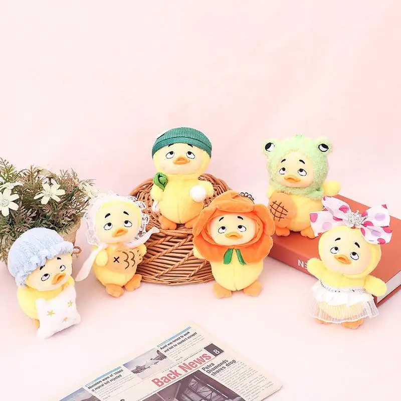 1Pc Upset Duck Work Is Troublesome Ducks Plush Bag Ornament Stuffed Plush Doll Keychain Pendant Duck Plush Figure Keychain