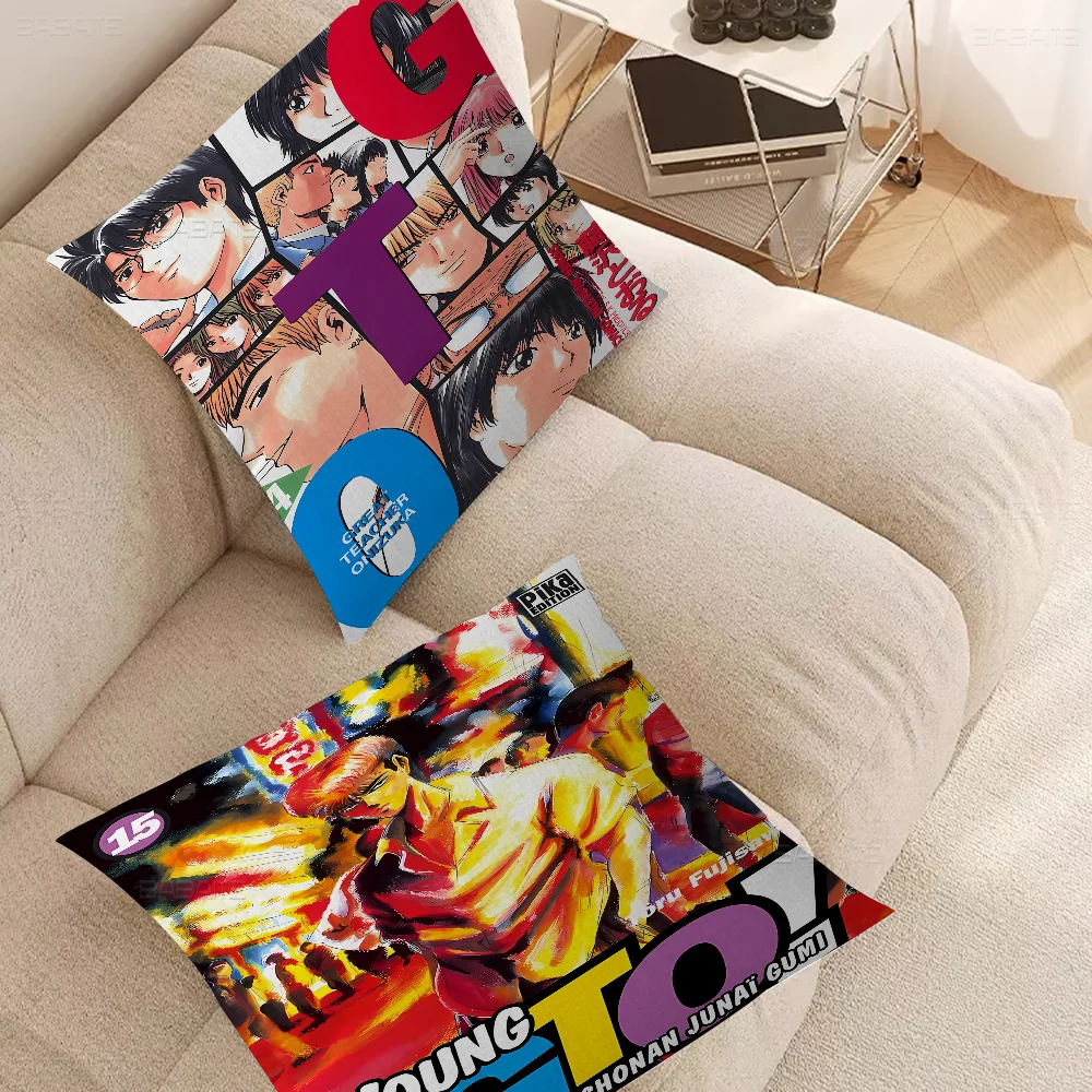 Anime Great Teacher Onizuka Pillow Gift Home Office Decoration Bedroom Sofa Car Cushion Cover Case 45x45