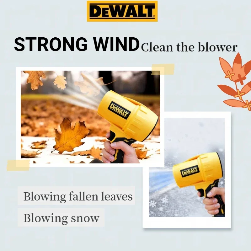 Dewalt 30000RPM  Air Blower Cordless Turbo Fan Handheld Violent Fan Dryer 20V Rechargeable Dust Blowing Tool