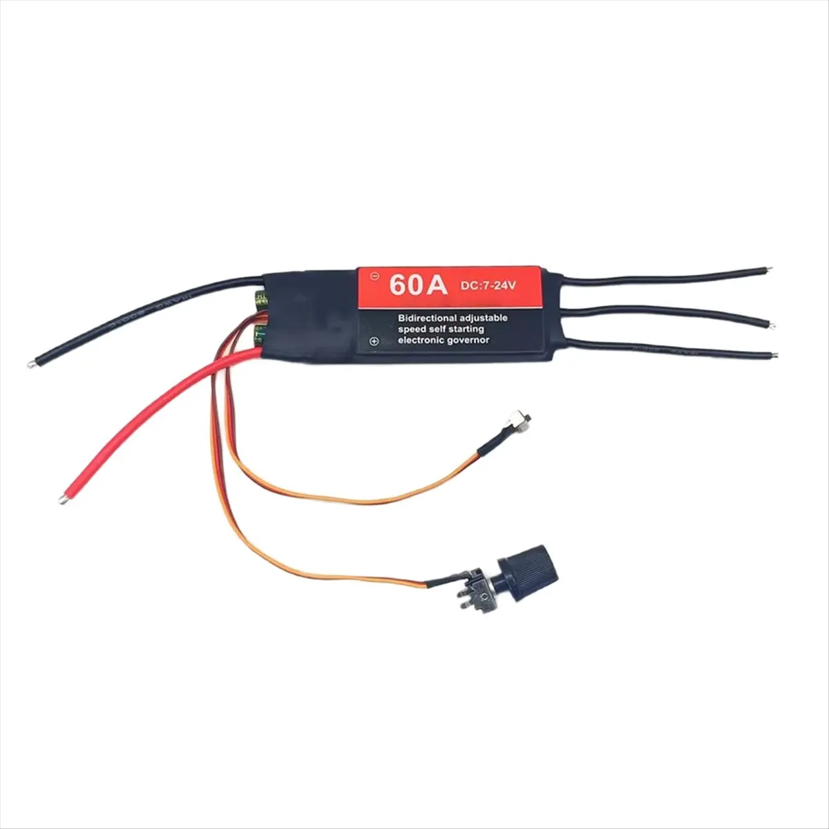 TCE 2-6S 60A ESC Bidirectional Self Starting Brushless Electric Regulation Speed Controller for DIY Fan