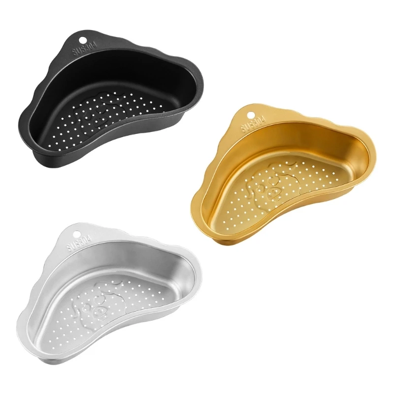 Y5GD 304 Stainless Steel Sink Basket Filter Precisions Holes Block Residues Frequent Cooking Households Prevents Drain Issue