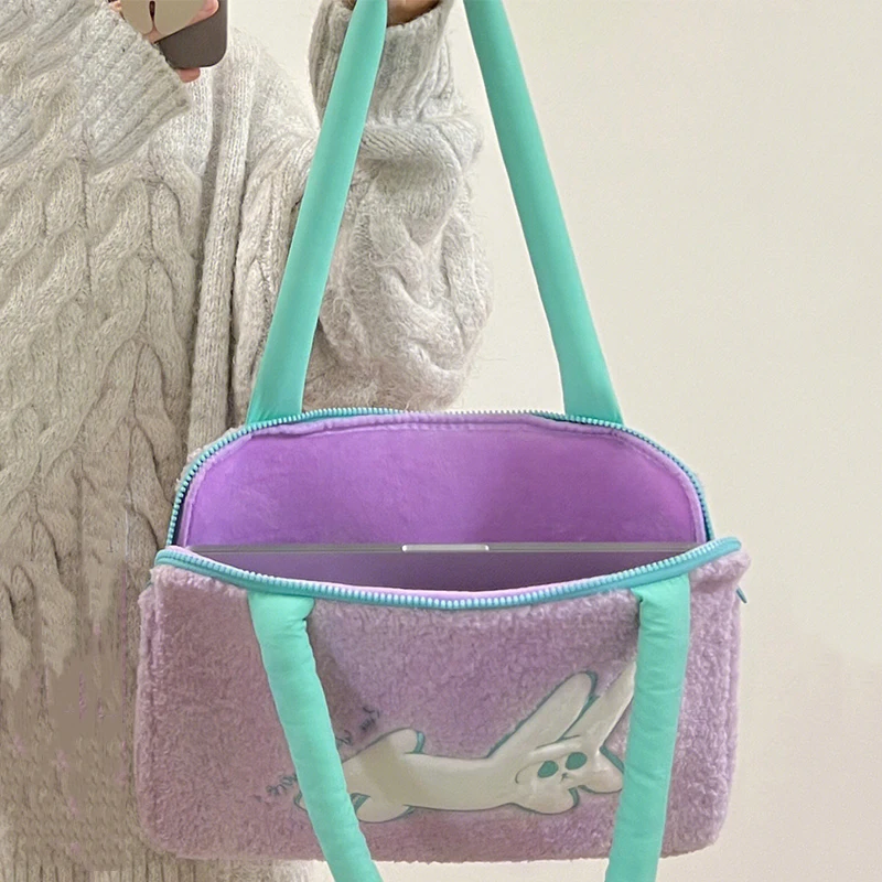 Cute Laptop Bag with Shoulder Strap 12 13.3 13.6 14 Inch Table Sleeve Carry Case Computer Handbag for Macbook Ipad Xiaomi Lenovo