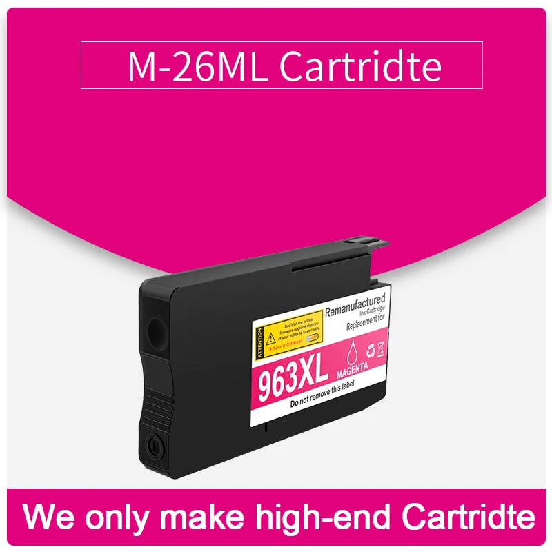 Per HP 963X 963XL Cartuccia d'inchiostro compatibile per HP OfficeJet Pro 9010 9012 9013 9014 9015 9016 9022 9023 9025 Serbatoio d'inchiostro della stampante