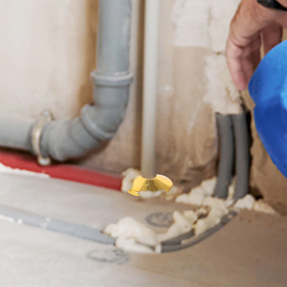 

1 комплект, 1 комплект, фланцевая крышка для труб для радиатора, кухонная стена, душ, водопроводные трубы, белая разделенная сантехническая крышка, рассеивание тепла