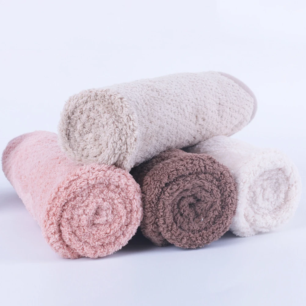 

2pcs Microfiber Towels Super Absorbent Fast Drying Thick Hair Everyday Use Durable Versatile Dry Hair Cap Hair-drying towel