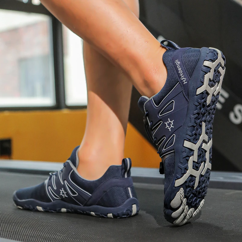 Уличная походная обувь, мужская противоскользящая уличная спортивная обувь с низким берцем, мужская удобная мягкая дышащая мягкая повседневная обувь на шнуровке