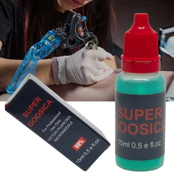 Gel azul para tatuaje Super Goosica 98%, para cara y cuerpo, maquillaje permanente, Microblading, Piercing, cejas, labios, Gel auxiliar, 15ml