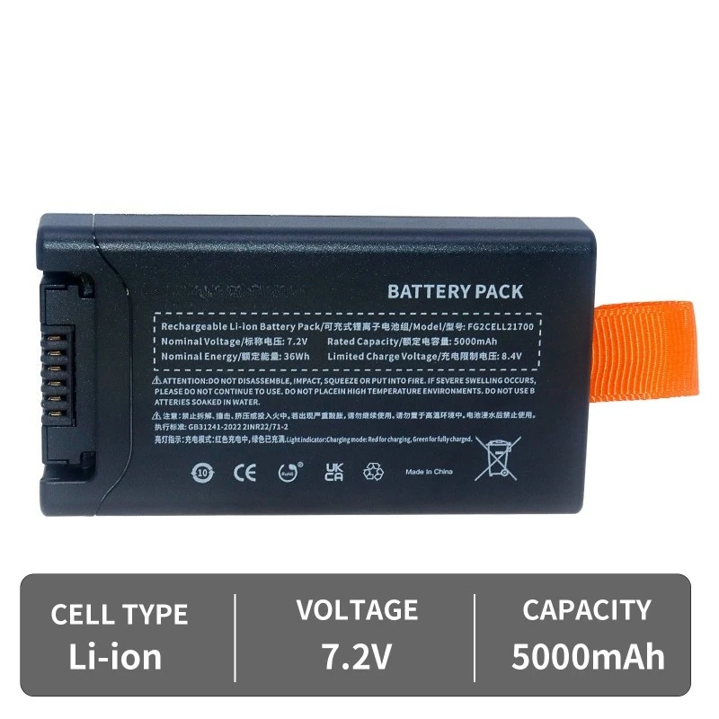 แบตเตอรี่ 7.2V 5000mAh 200 ชิ้น รุ่น FG2CELL21700 สำหรับลำโพงพกพา JBL PartyBox Club 120 พร้อมพอร์ตชาร์จ Type-C