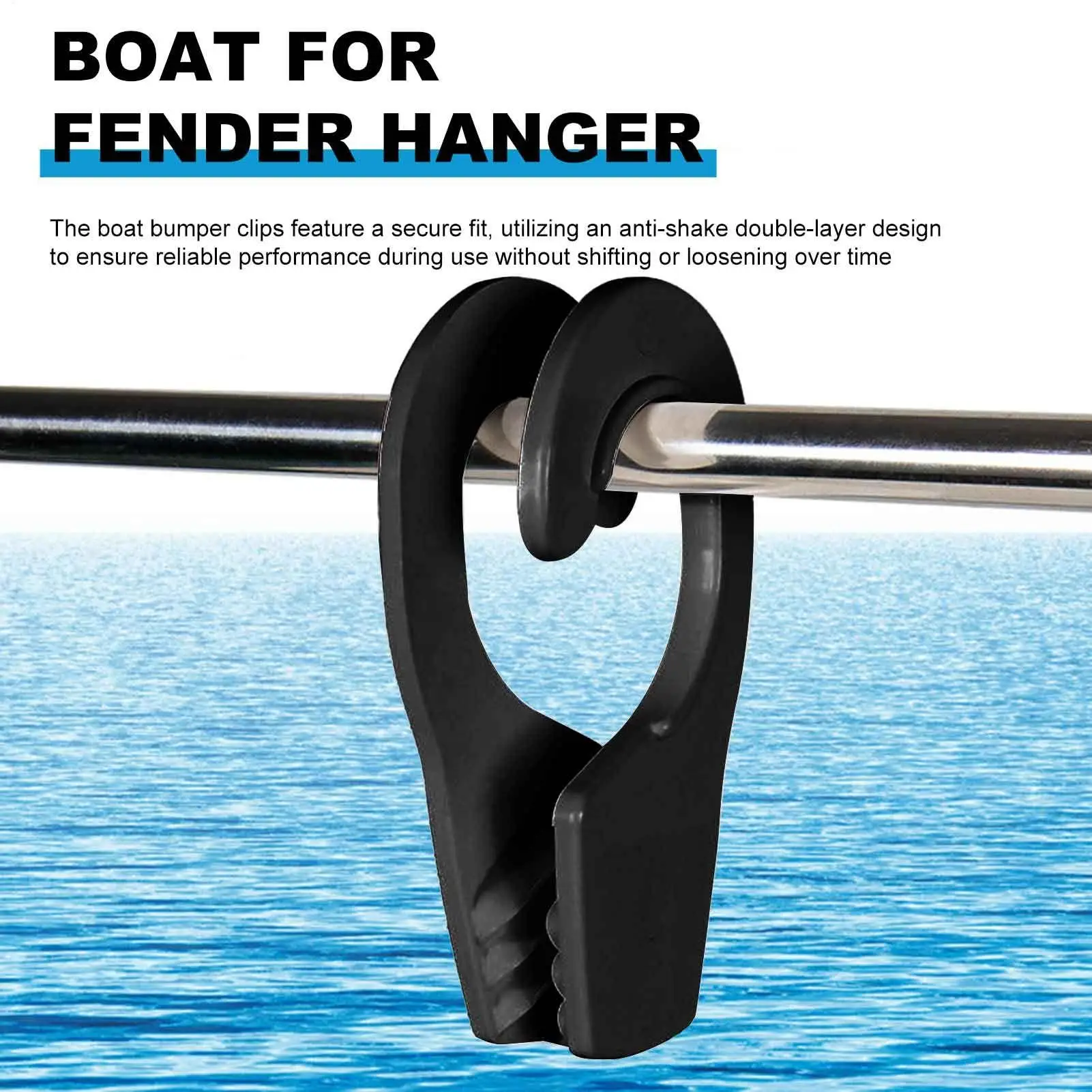 Boat Bumper Holder Clips Quick Release Anti-Collision Hook Boat Hanger Safety Rail For Sport Cruiser Docking Marine Sea Lake