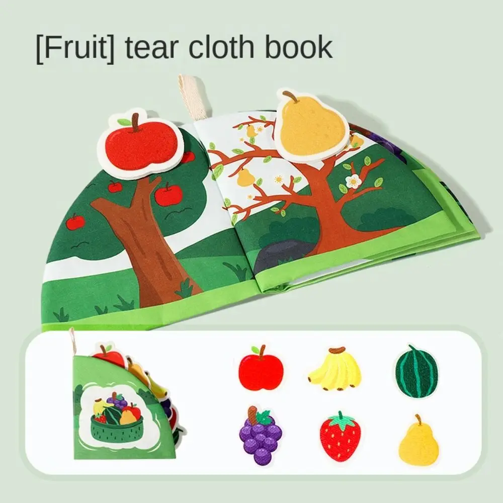 Felt Cloth Puzzle Felt Book 3D Educational Montessori Felt Cloth Book Cartoon Stereoscopic Early Learning Educational Book