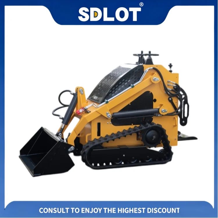 SDLOT Compact Mini Skid Steer Loader Kubota Diesel Engine CE EURO5 Hydraulic Lawn Roller for Garden Ground Compaction - view 6