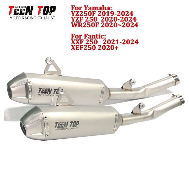 

Slip-on Exhaust For Yamaha YZ250F YZF250 WR250F Exhaust Middle Pipe Connect 48mm Silencieux Dirtbike Muffler For Fantic XXF 250
