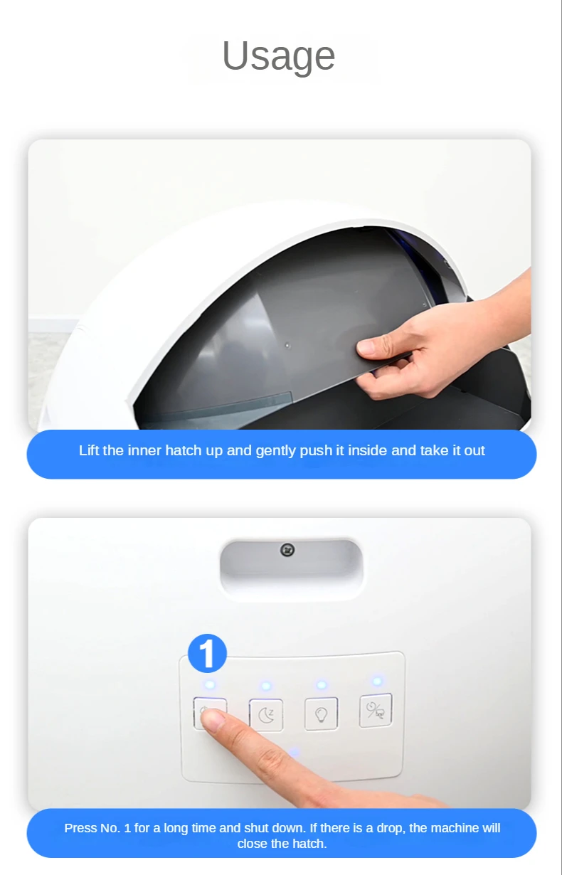 Elspet-猫の形をした自動トイレの交換ボックス,トイレの交換用の 