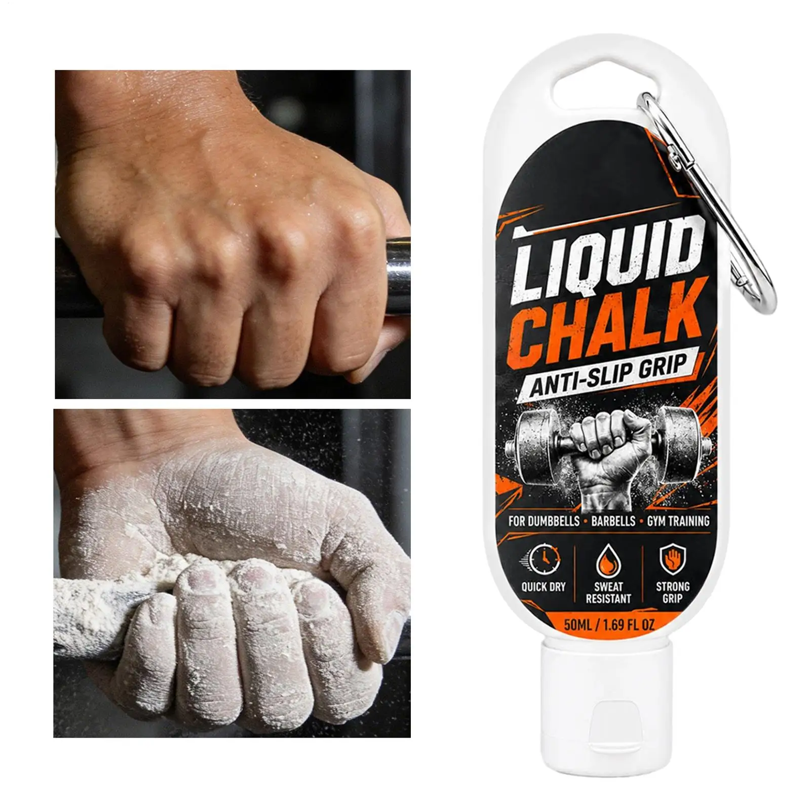 Weightlifting Chalk 50ml Quick-Drying Sweat-Absorbing Anti-Slip Rock Climbing Supplies Liquid Gym Chalk for Men Women