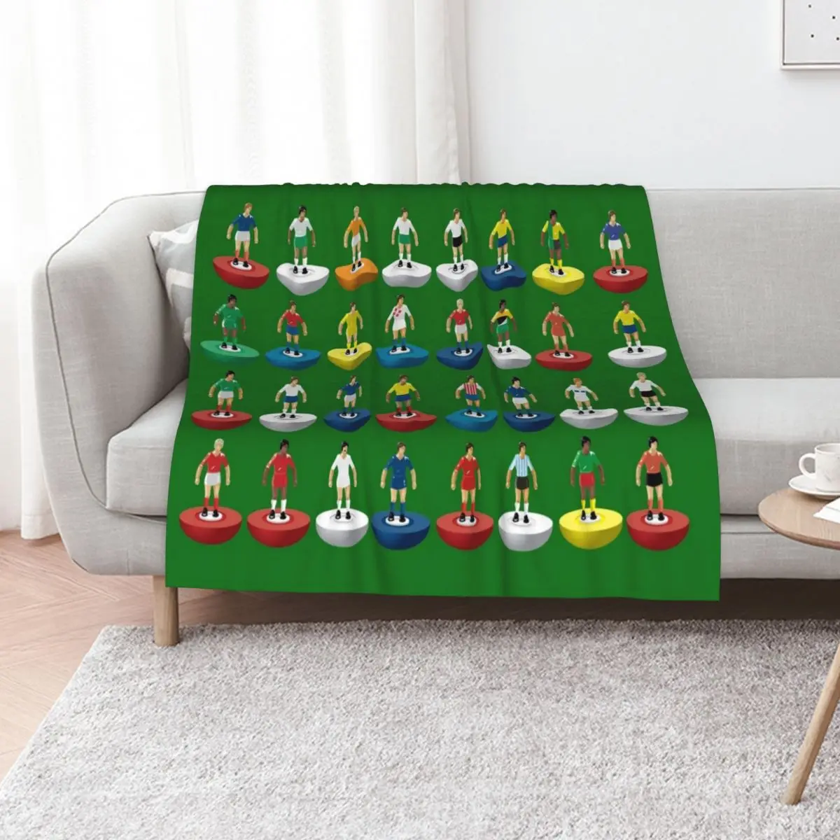 World Subbuteo players Throw Blanket Flannels blankets ands Flannel Fabric manga Single Multi-Purpose Blankets