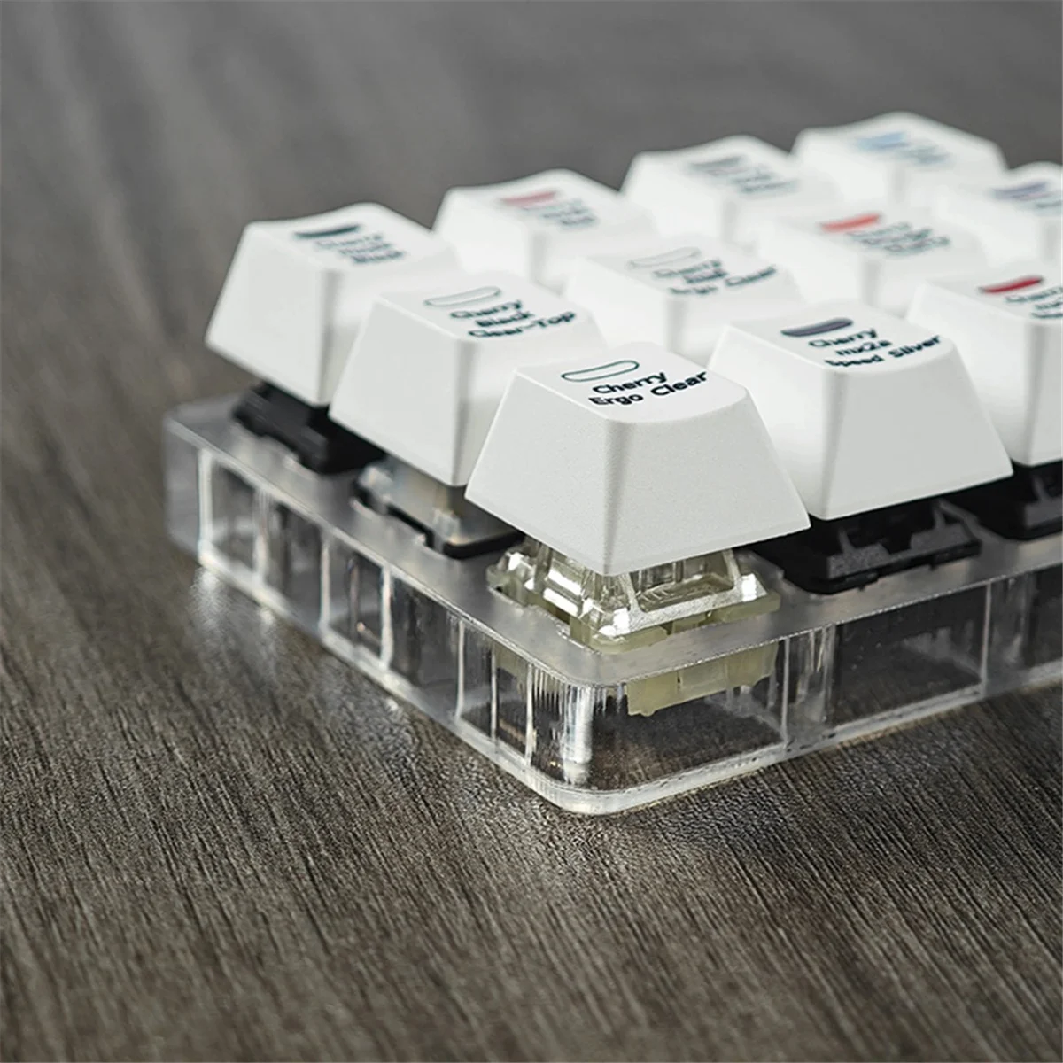 Cherry MX2A Chave Switch Tester Ferramenta de teste de interruptor de amostrador de teclado mecânico de 12 teclas para teclado mecânico