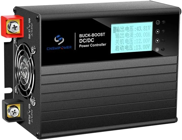 Auxiliary Battery DC-DC Automatic Buck-Boost Charger, 30A/60A/100A Options, Adjustable Output for LiFePO4 and Lead-Acid Battery