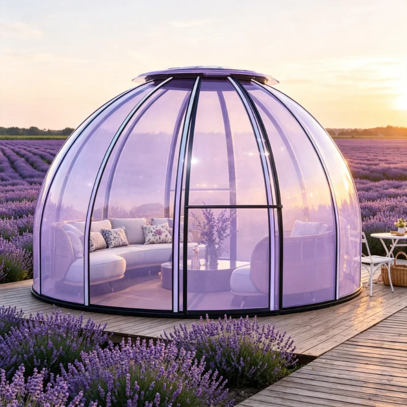 Custom Starry Sky Bubble Room New Style Outdoor Panoramic Transparent Dome Tent Polycarbonate Star View House for Hotels
