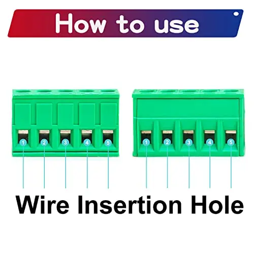 4Pcs 5.08mm Pitch 10 Pin Phoenix Type Connector PCB Screw Terminal Block Plug Socket Male Female Wire Connector HT5.08 10P