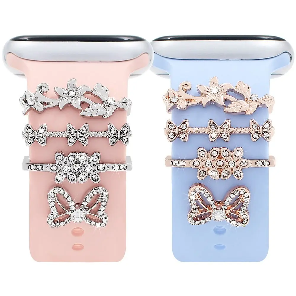 New Jewelry Strap Decorative Ring Watch Band Decor Accessories Bracelet Decoration Bling Fashion Ornament for Apple Watch Band