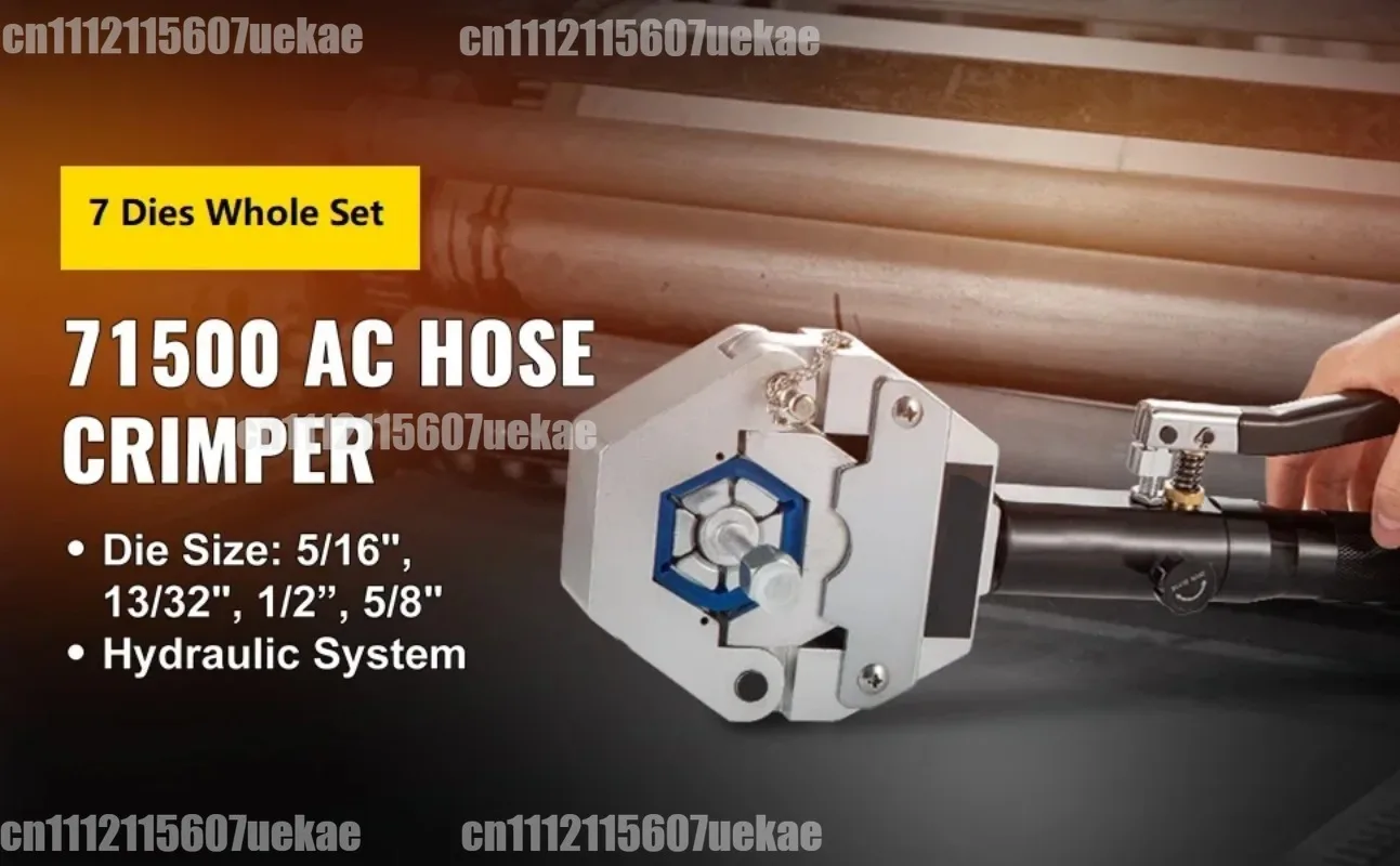 For Portable Manual Hydraulic Hose Crimper 71500 Hydra-Krimp With Complete 7 Die Set For Car Air Conditioning Pipe Crimp Work