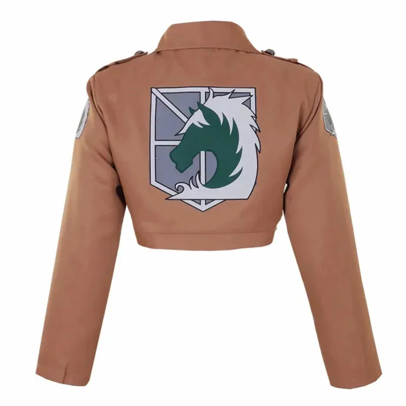 Anime attaque sur Titan veste AOT Shingeki no Kyojin Police militaire Eren Jaeger Cosplay Costume jeu japonais Halloween Carniv R