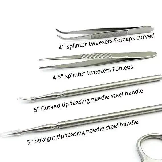 

Medical Silicone Suture Kit Students Practice Suture Practice Model Stainless Steel Probe Scissors Tweezers Experimental Tool