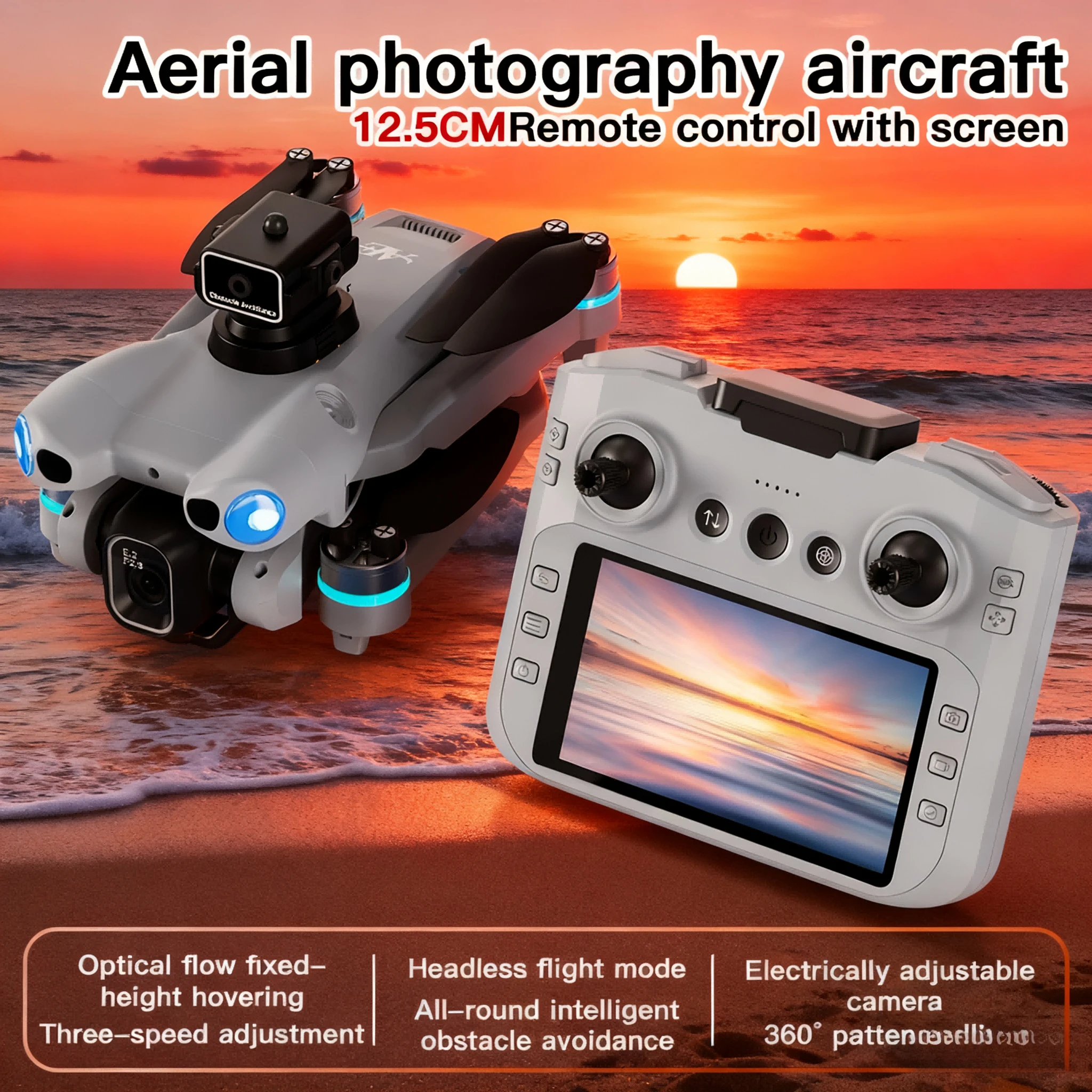 

NEW AE5PRO novice drone brushless infrared five sided obstacle avoidance electrically adjustable optical flow positioning foldab
