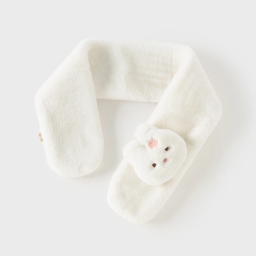 Bufanda de invierno para niñas de Dave Bella, bufandas gruesas de felpa para bebés, cuello de conejo, cosas más cálidas, pañuelo elegante para niños DB4254345