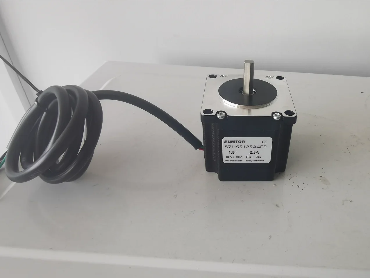 Nema23 Stepper Motor 2-phase 4-wire 51mm Torque 1.1Nm1.8 Degree 2.5A Single and Double Shaft 6.35mm/8mm Hybrid Motor