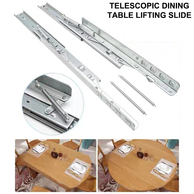 Extendable Table Slides Folding Dining Table Mechanism Pop up Mechanism Spring Extension Table Slide Lift