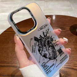 Cardiovascular model Heart Case for Samsung A73 A72 A54 A53 A52 A34 A33 A32 A30 A24 A23 A22 A14 A13 A12 A05 A04 4G 5G Cover