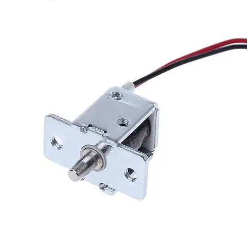 12V/0.5 A Electromagnetic Solenoid Lock Safe Small Size Easy to Install for Electirc Lock Cabinet Door Drawer Lock