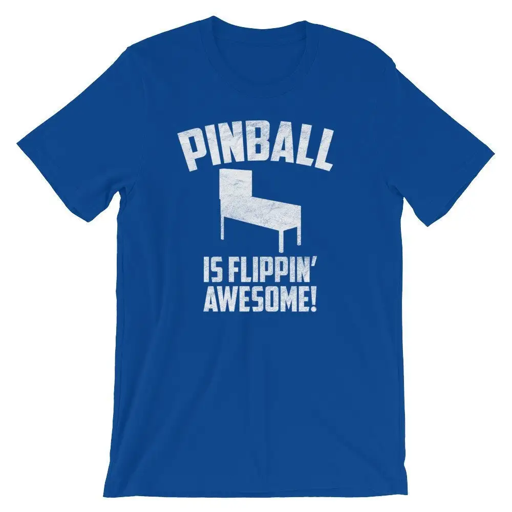 Pinball is Flippin' Awesome T Shirt Old school gamer tee distressed print style lover gift