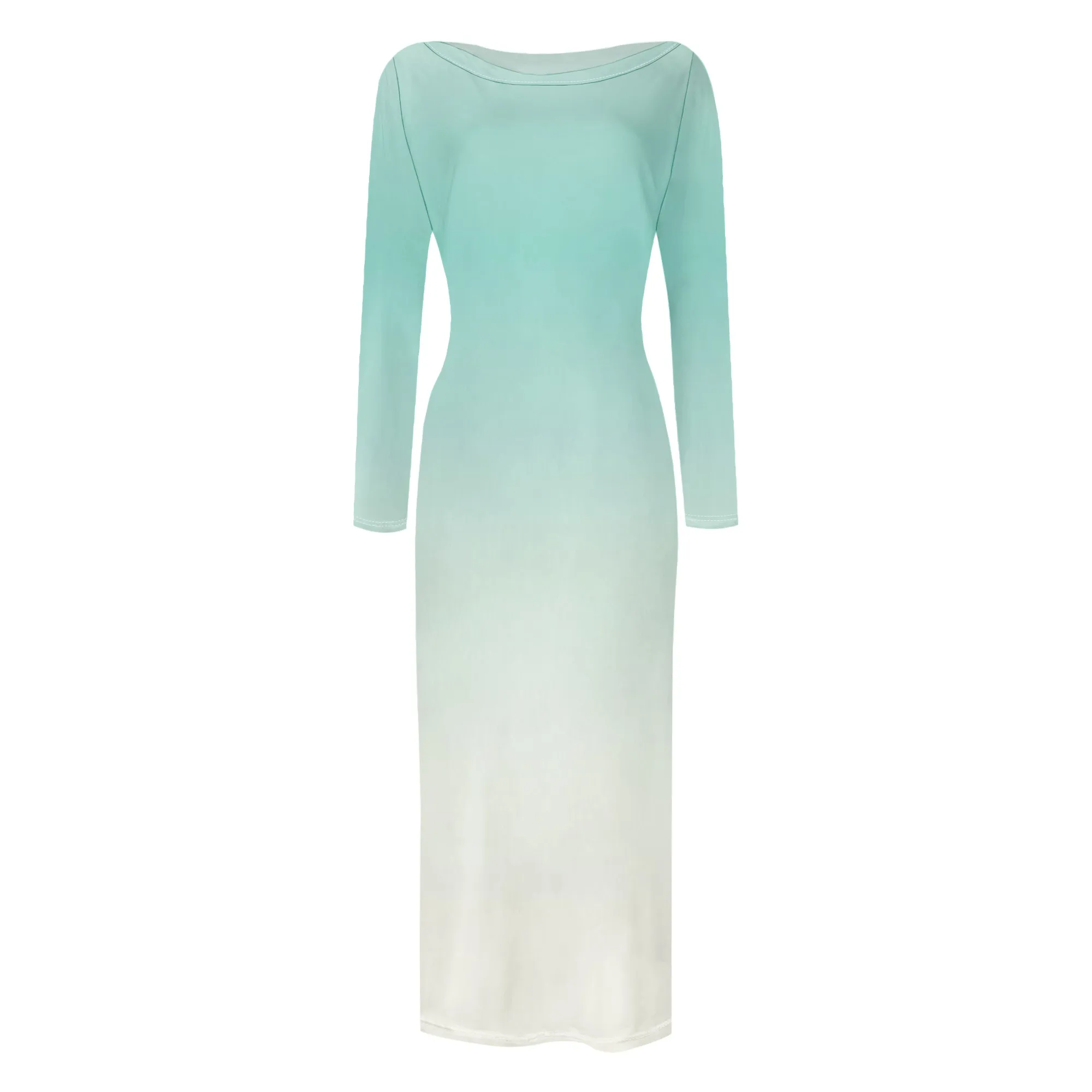 

Tie Dye Dress for Women Crew Neck Long Sleeve Bodycon Dresse for Women