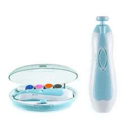 Kids Baby Nail Trimmer Electric Baby Manicure Pedicure Nail Clippers Cutter Scissors Care Set New Born