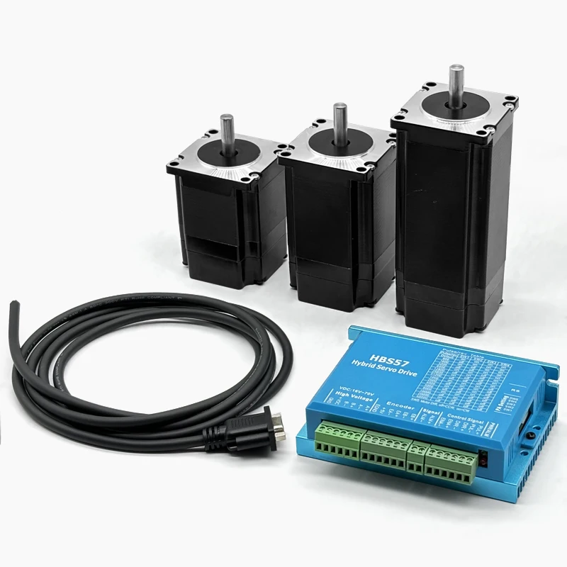 Nema 23 Closed Loop Stepper Motor Kit with HBS57 Driver 1.2Nm 2Nm 3Nm Hybrid Servo Motor for CNC Router Engraving Machine