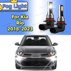 2Pcs LED Front Fog Light Lamp Car Bulbs 6000K For Kia Rio 2018 2019 2020 2021 2022 2023 Canbus Accessories Lamp Plug and Play