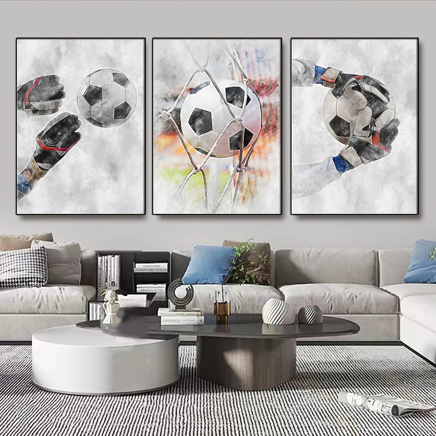 5D Soccer Boy Football Sports Diamond Painting Nordic Modern Diy Diamond MosaicCross Stitch Kit Embroidery Sets Home Decor Arts