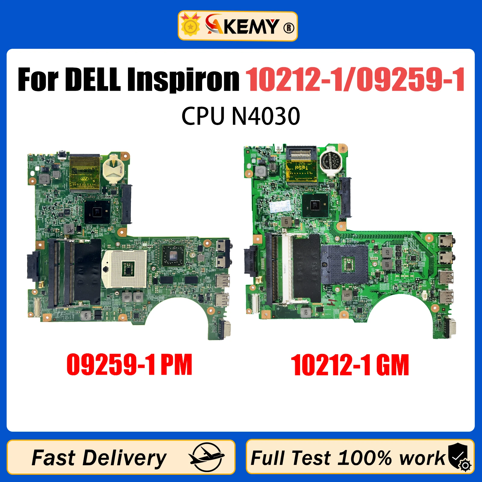 

AKEMY 10212-1 09259-1 For DELL Inspiron N4030 Laptop Mainboard 48.4EK01.01M 0R2XK8 48.4EK19.011 0H38XD Notebook Motherboard