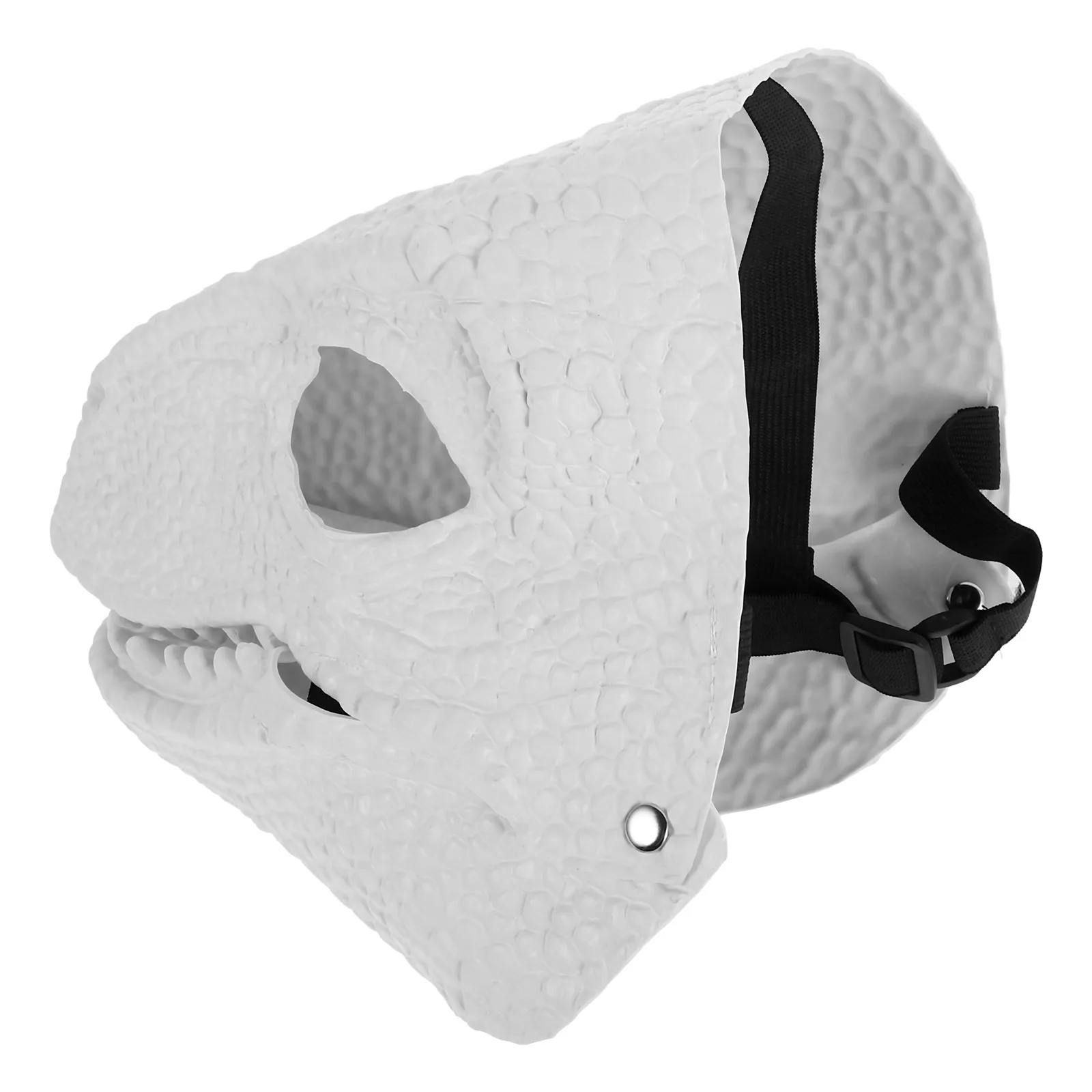 

Динозавр с движущейся челюстью, костюм на Хэллоуин, вечерние лица, полный многоразовый латекс для косплея, маскарада, страшное животное, удобный, регулируемый