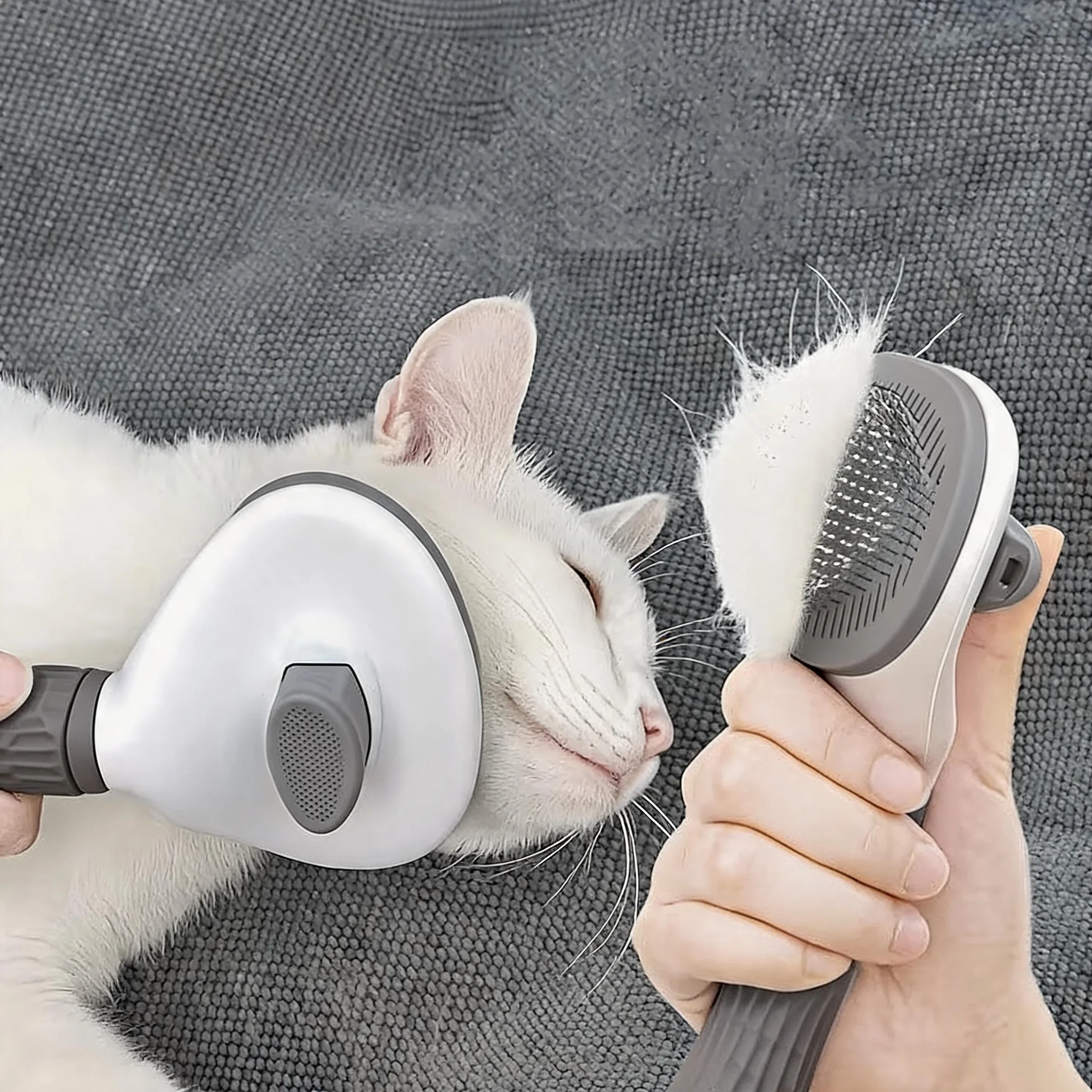 Pet Hair Remover for Cats And Dogs,Easily Removes Hair,Floating Hair Cleaner,One-Click Hair Removal Dog Comb Design,Gift for Pet